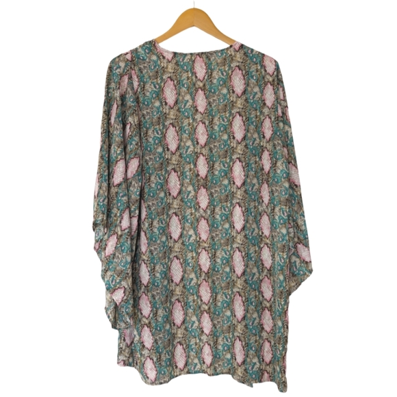 Buddy Love Python Print Kimono Cardigan | Medium - Picture 2 of 5